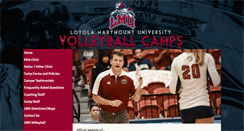 Desktop Screenshot of lmuvolleyballcamps.com